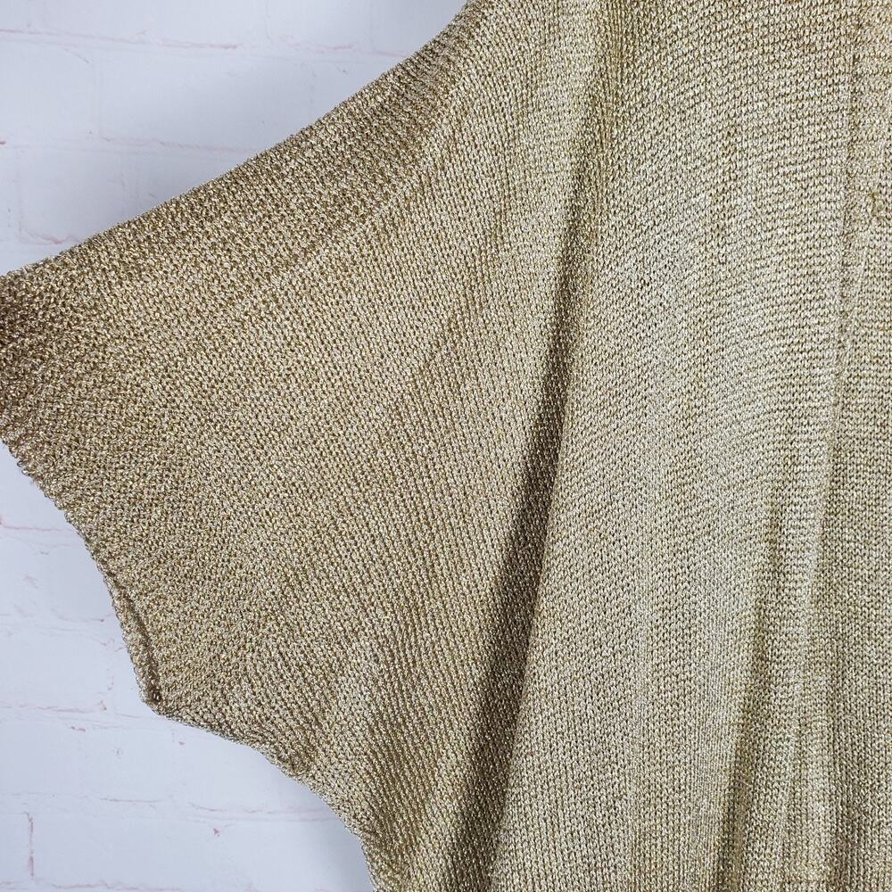 NEW Lilly Pulitzer Batsy Sweater Set Gold Metallic XL Cardigan Shell $258 - Picture 10 of 16